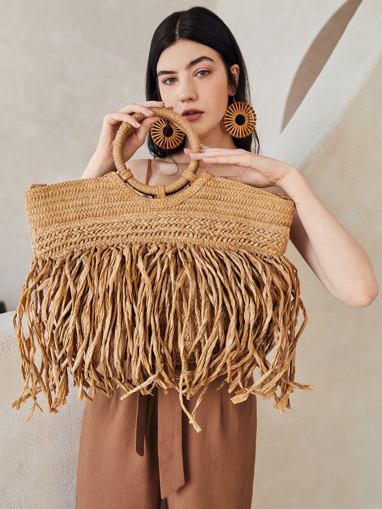 Fringe Design Tote Bag