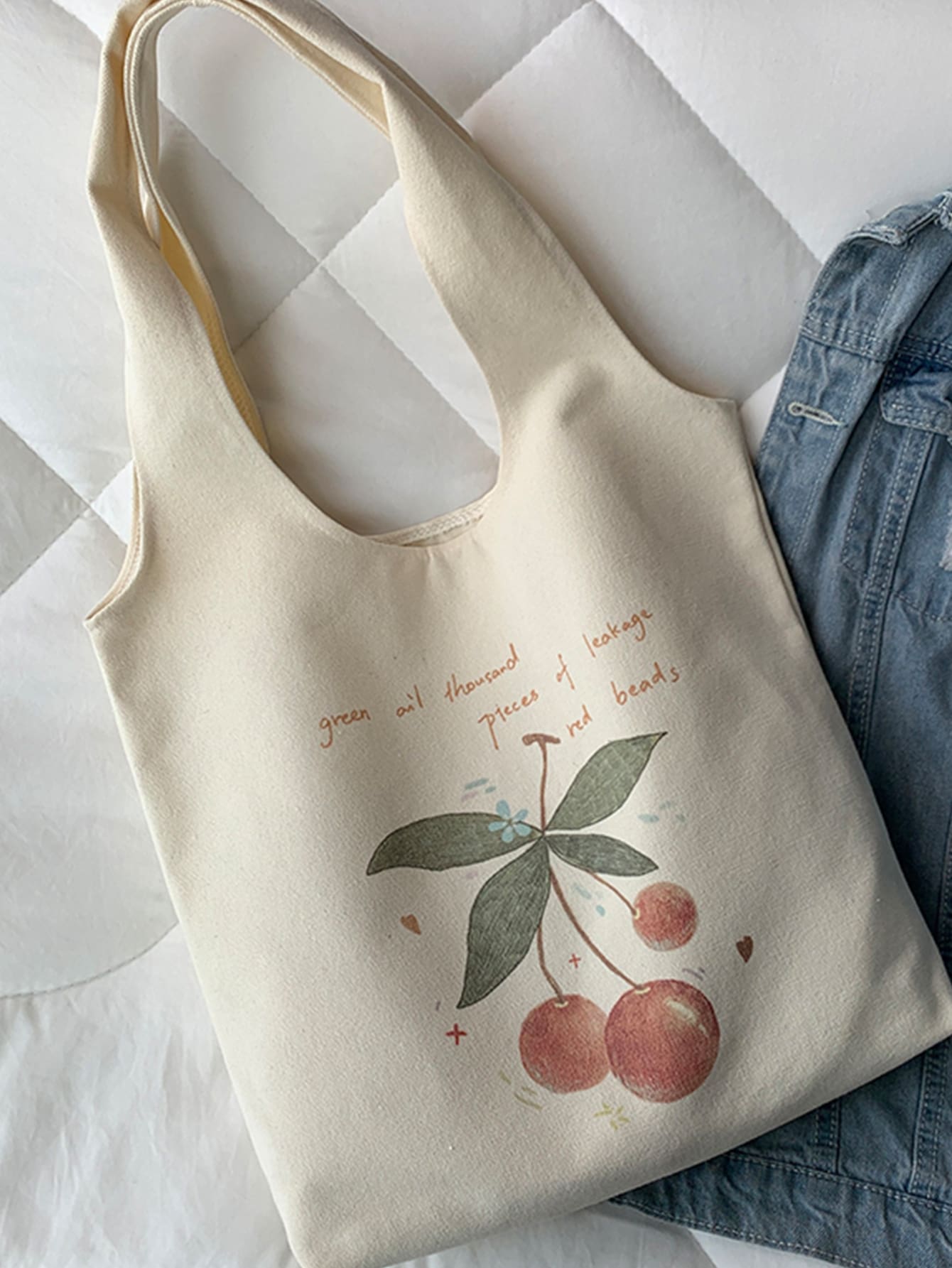 Fruit Graphic Shopper Bag