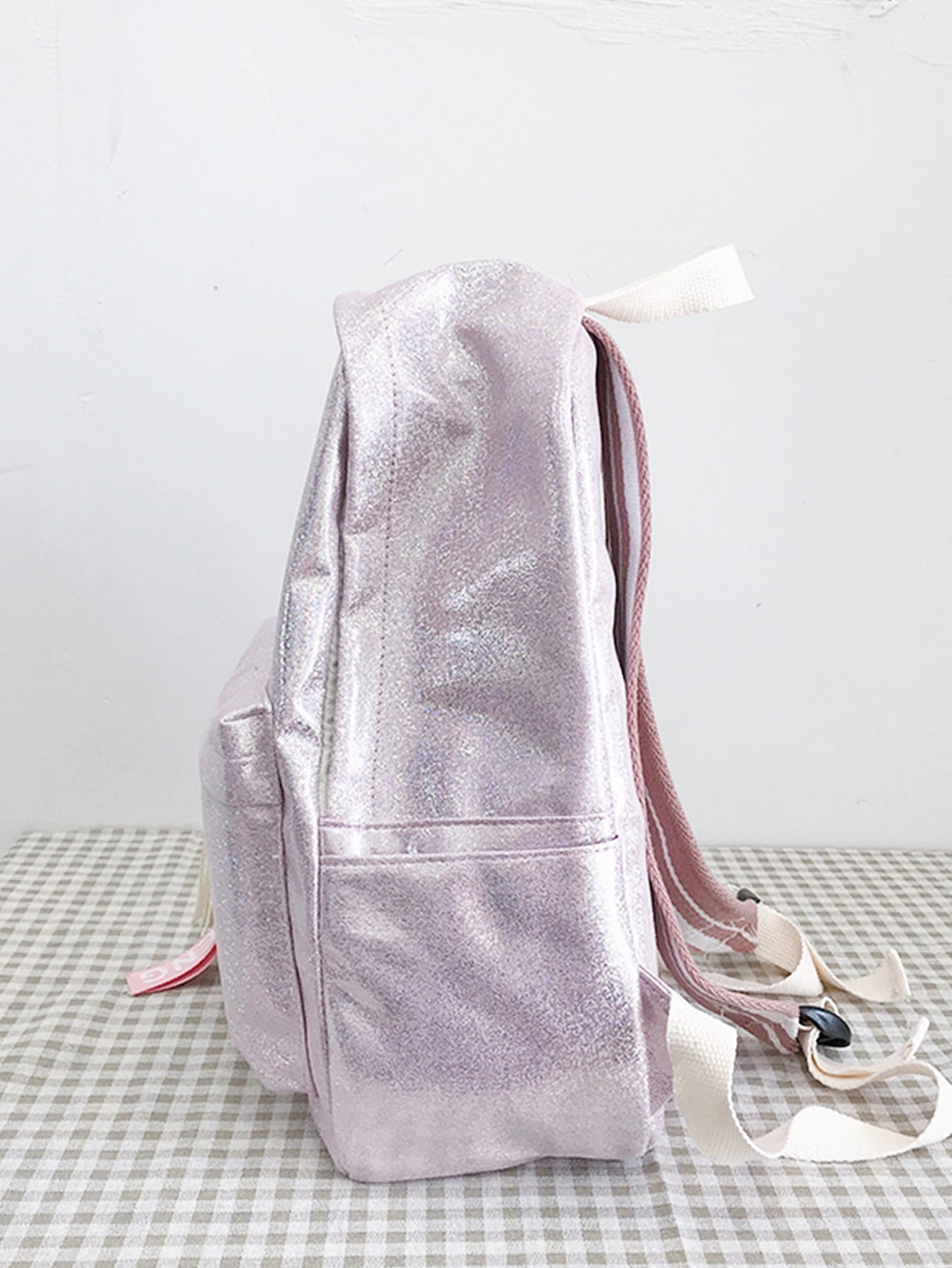 Tassel Decor Pocket Front Backpack