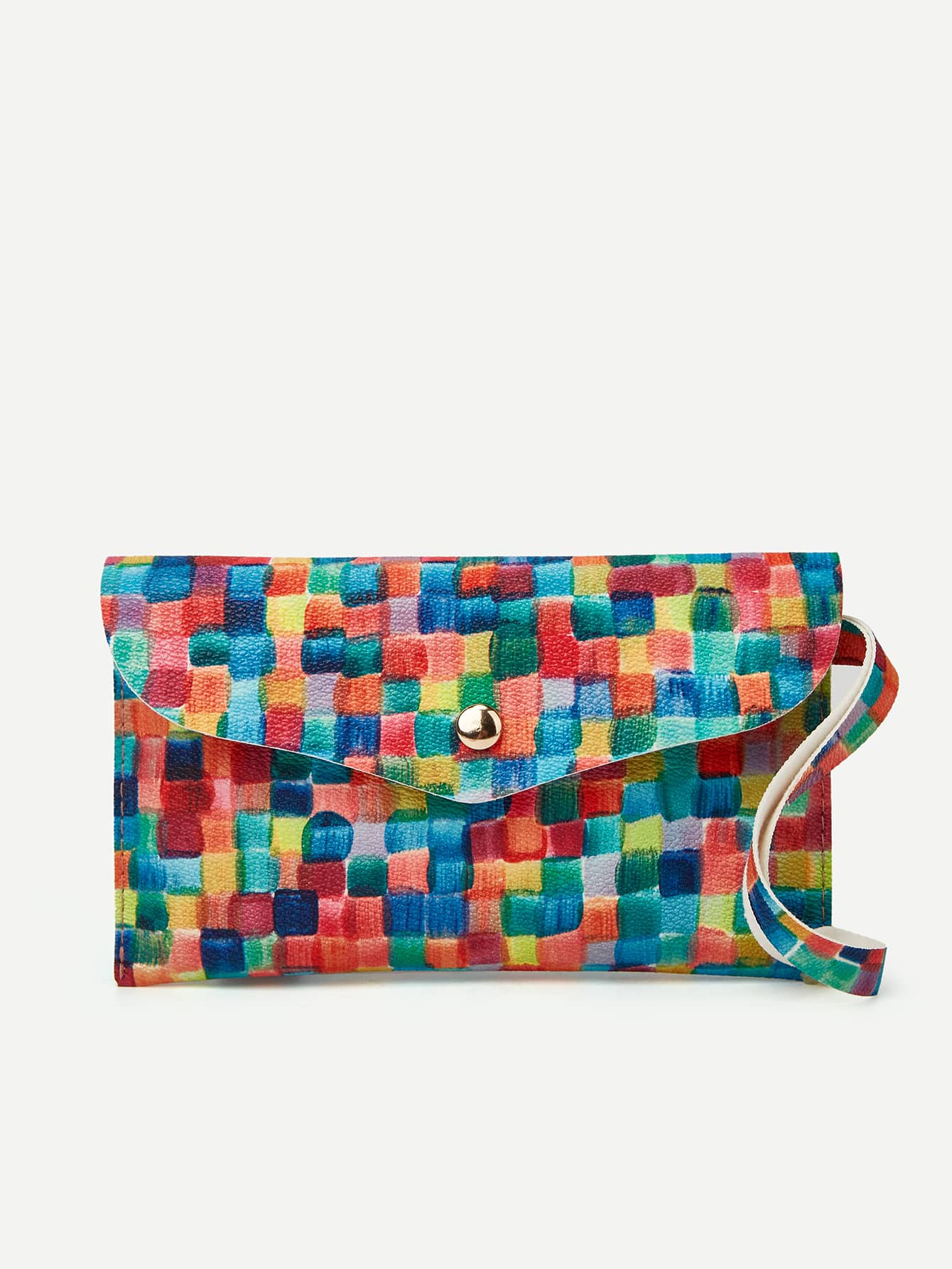 Ombre Flap Clutch Bag