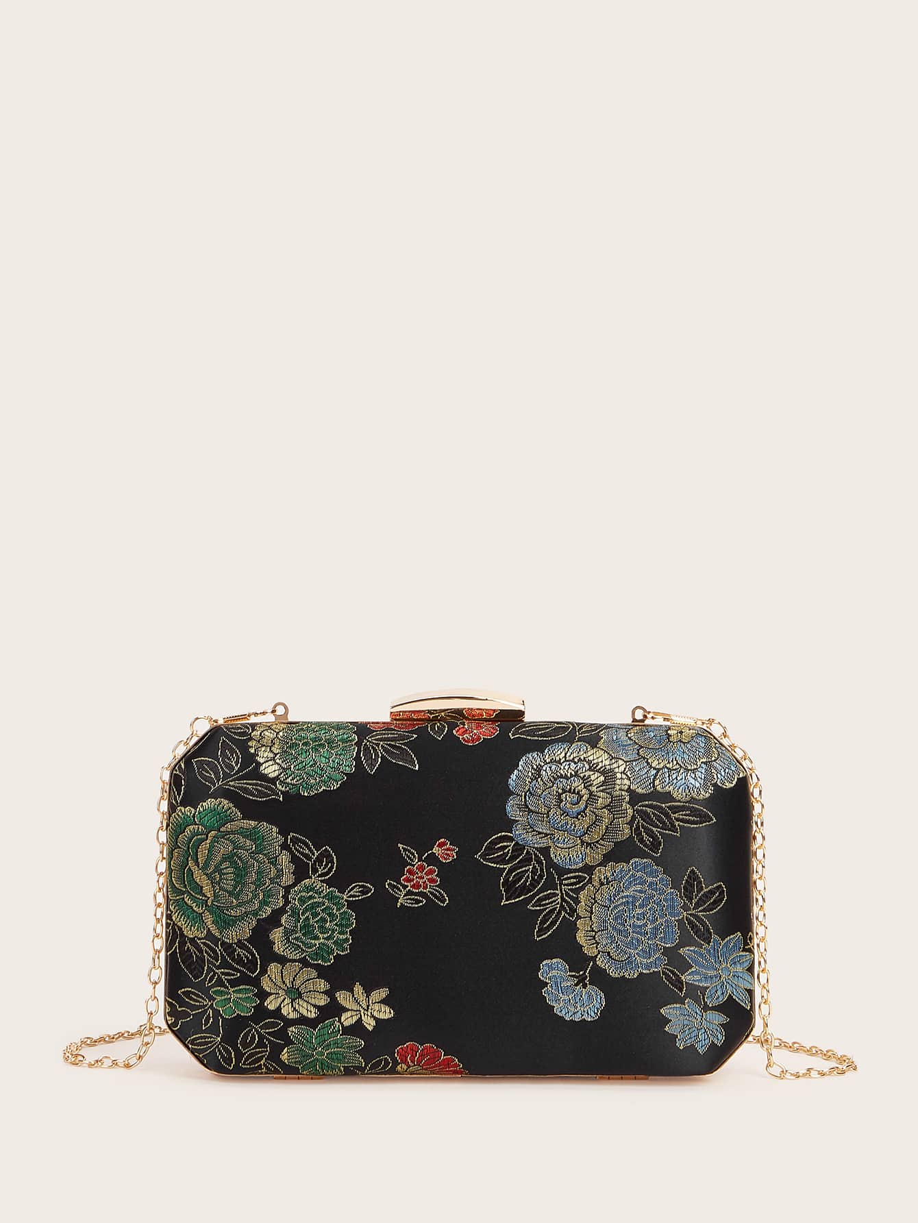Floral Graphic Box Bag