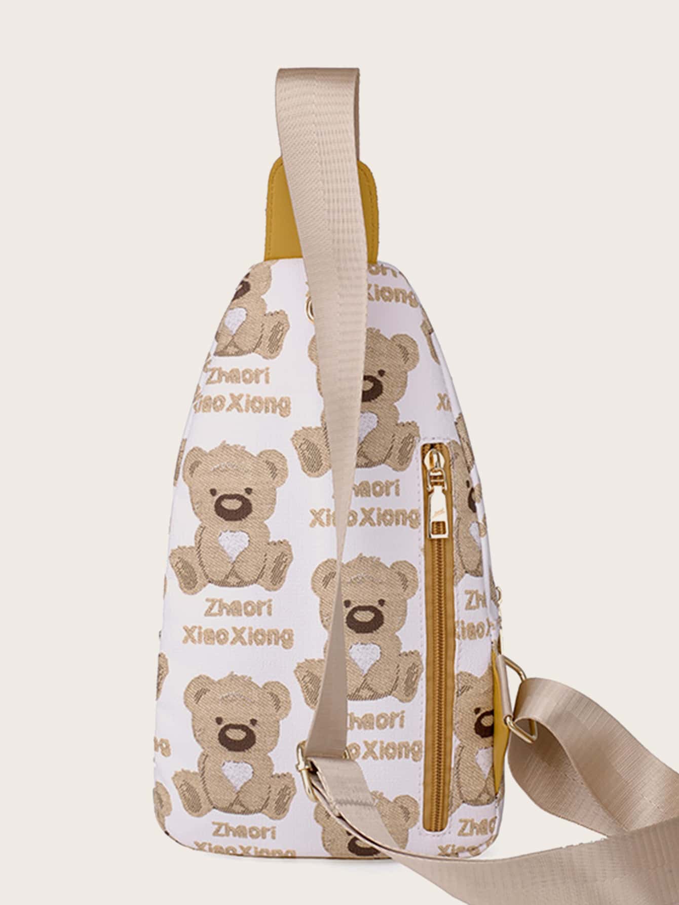 Cartoon Graphic Pocket Front Sling Bag