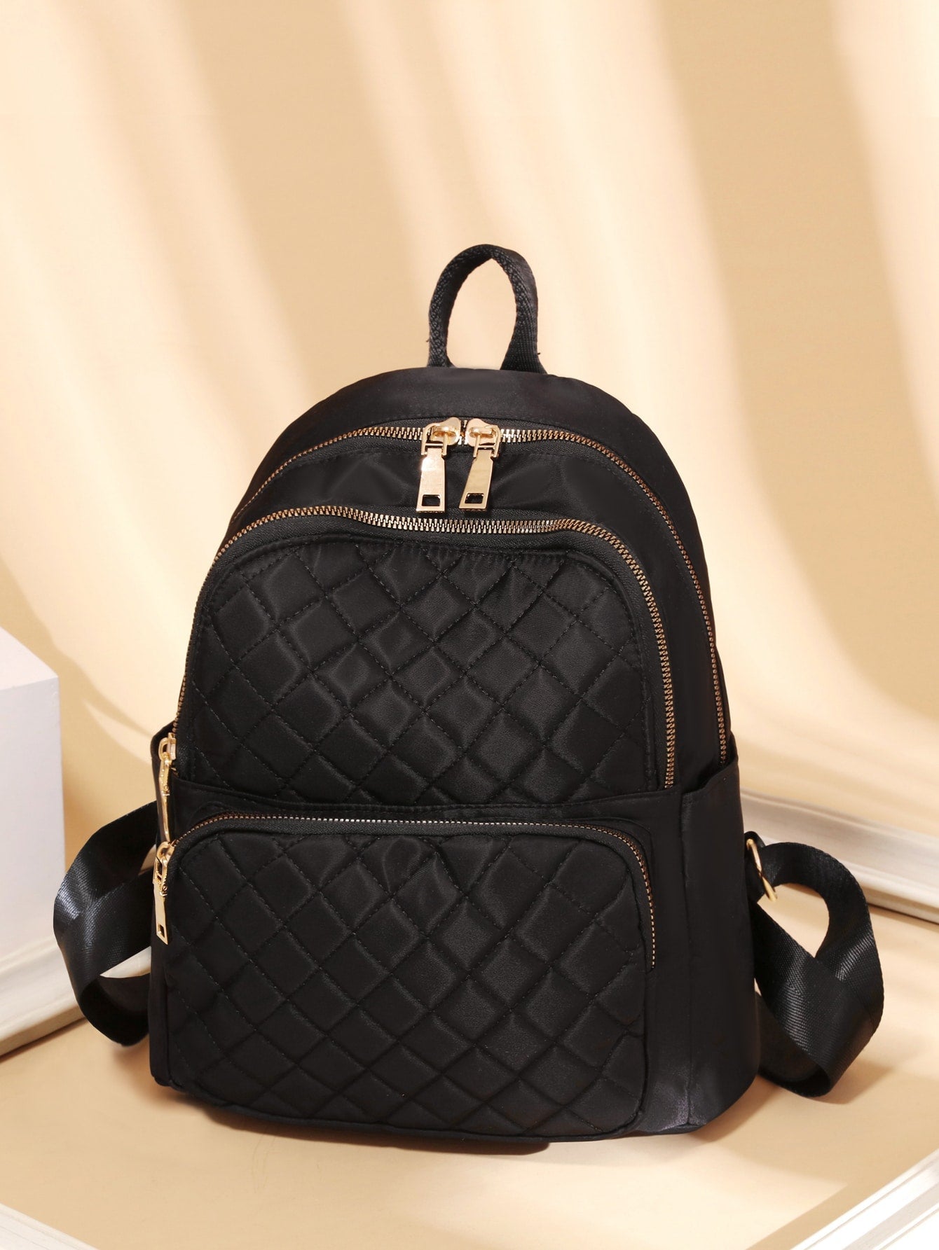 Minimalist Quilted Classic Backpack