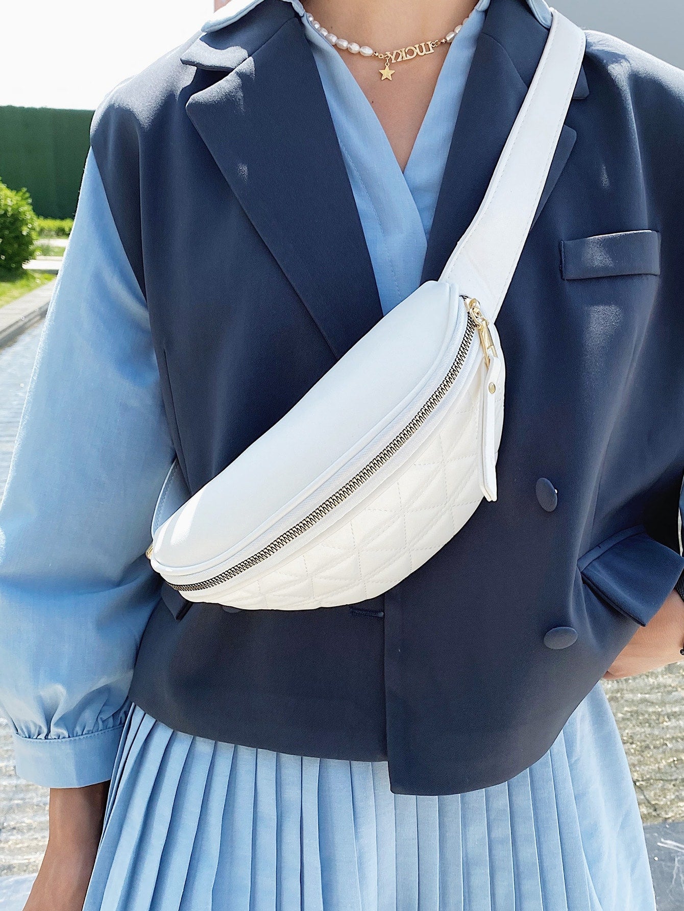 Minimalist Quilted Fanny Pack