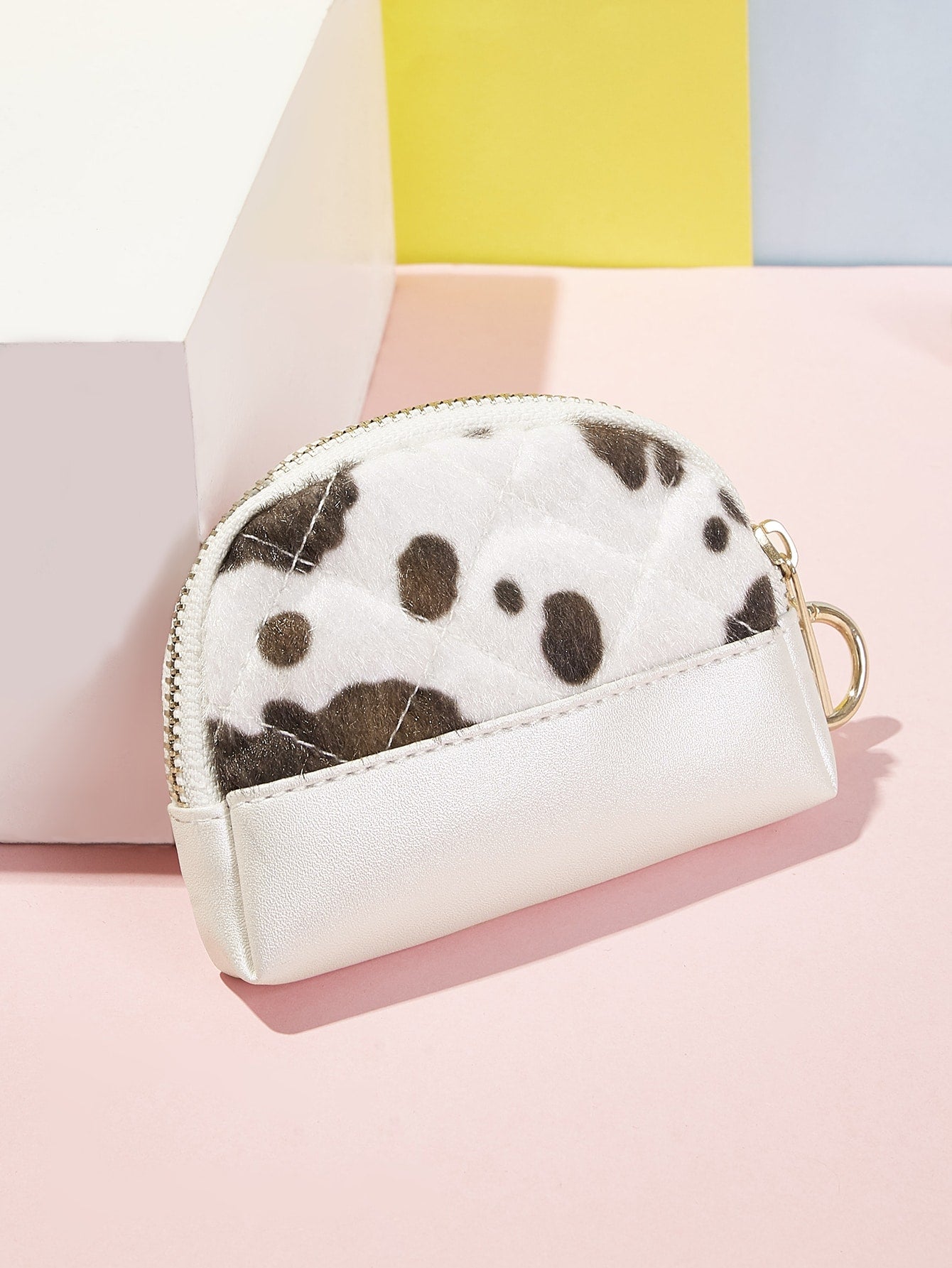 Cow Pattern Coin Case