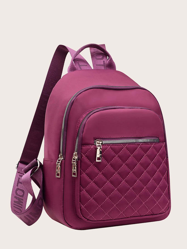 Minimalist Quilted Functional Backpack