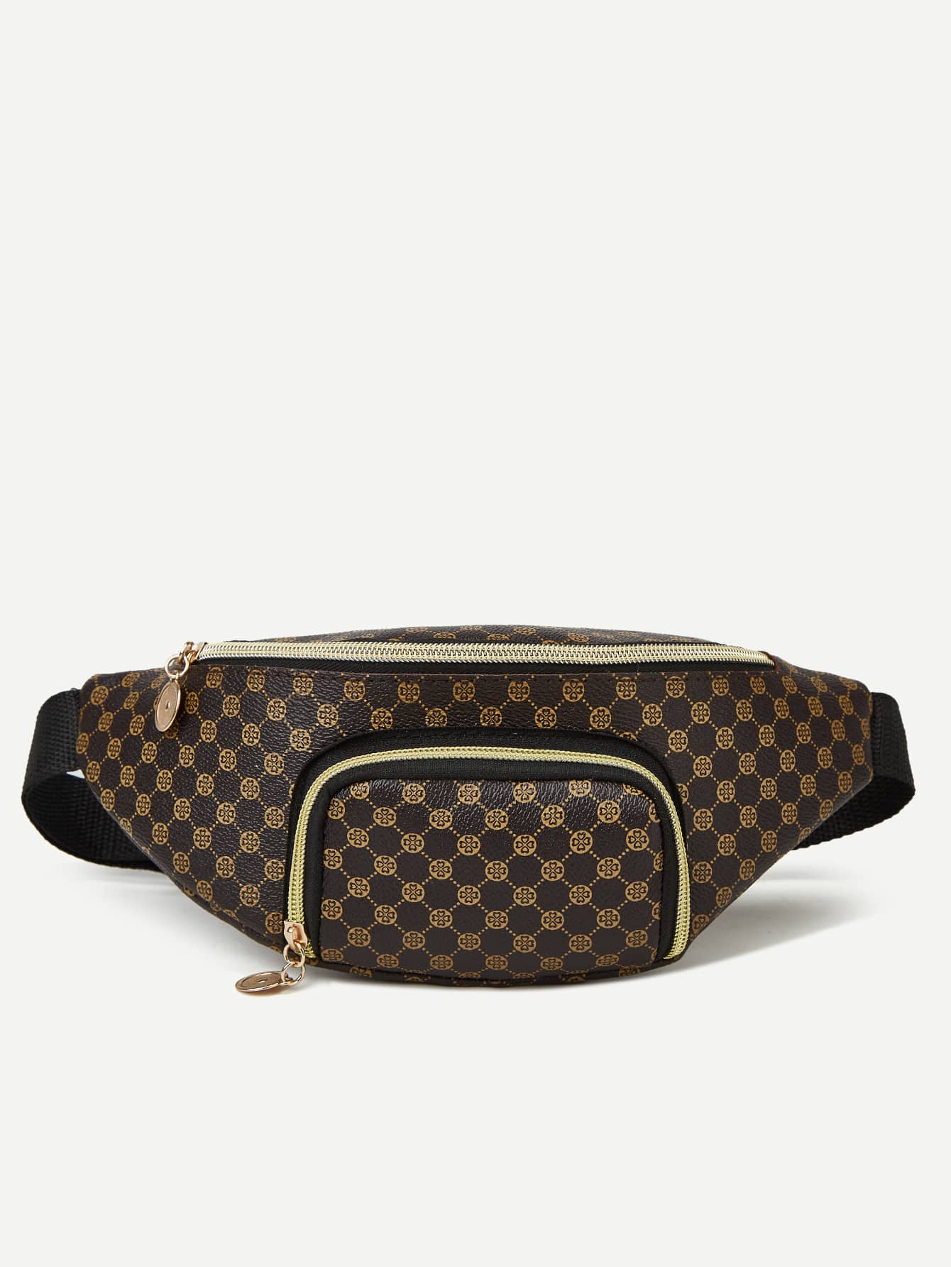 Geometric Graphic Pocket Front Fanny Pack