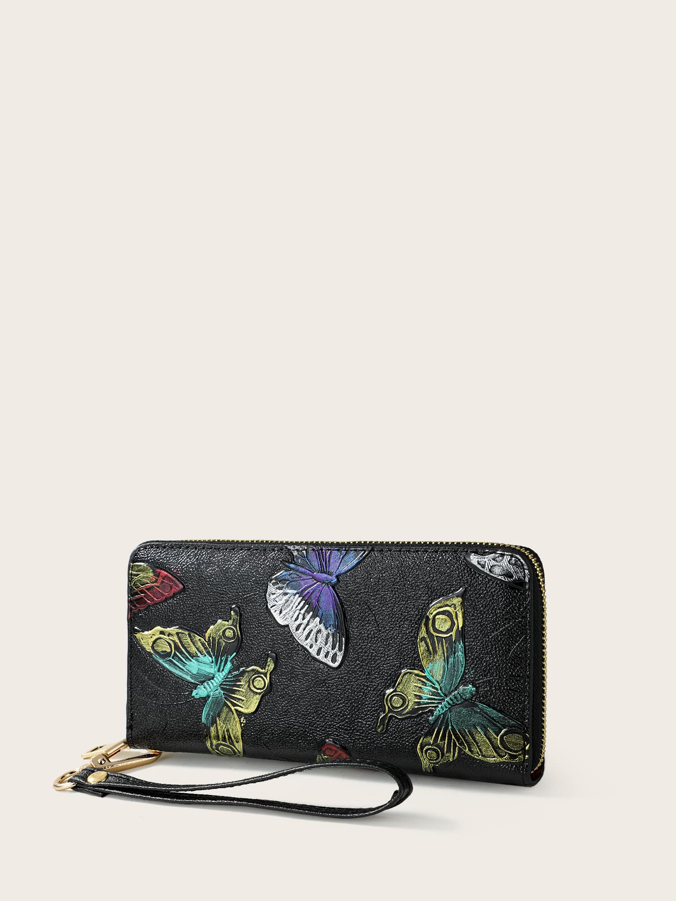 Butterfly Pattern Long Wallet