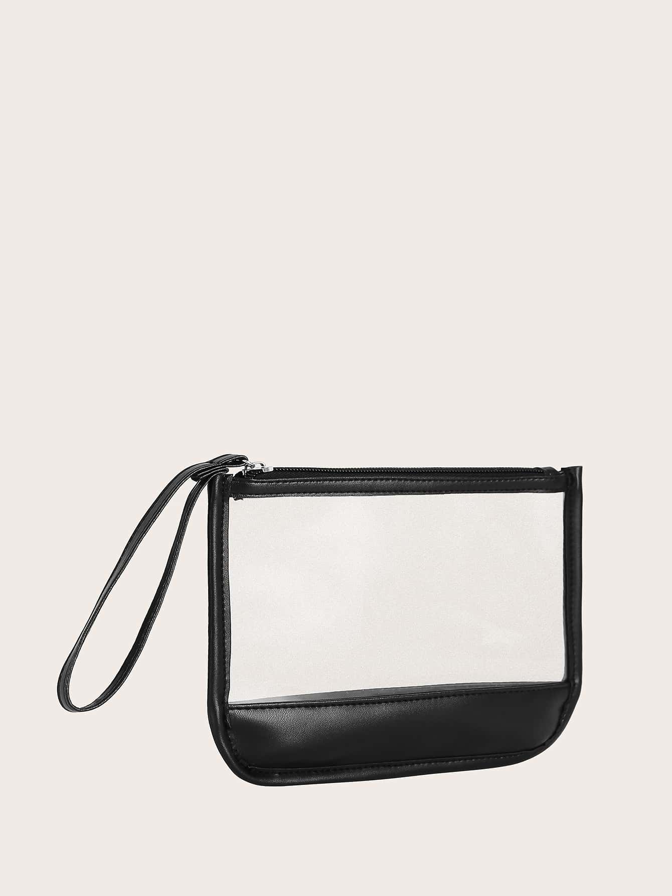 Clear Clutch Bag With Wristlet