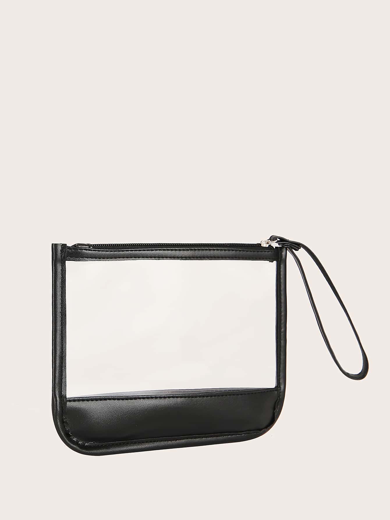 Clear Clutch Bag With Wristlet