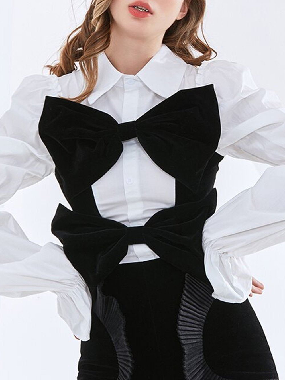 Ruched Bow Blouse