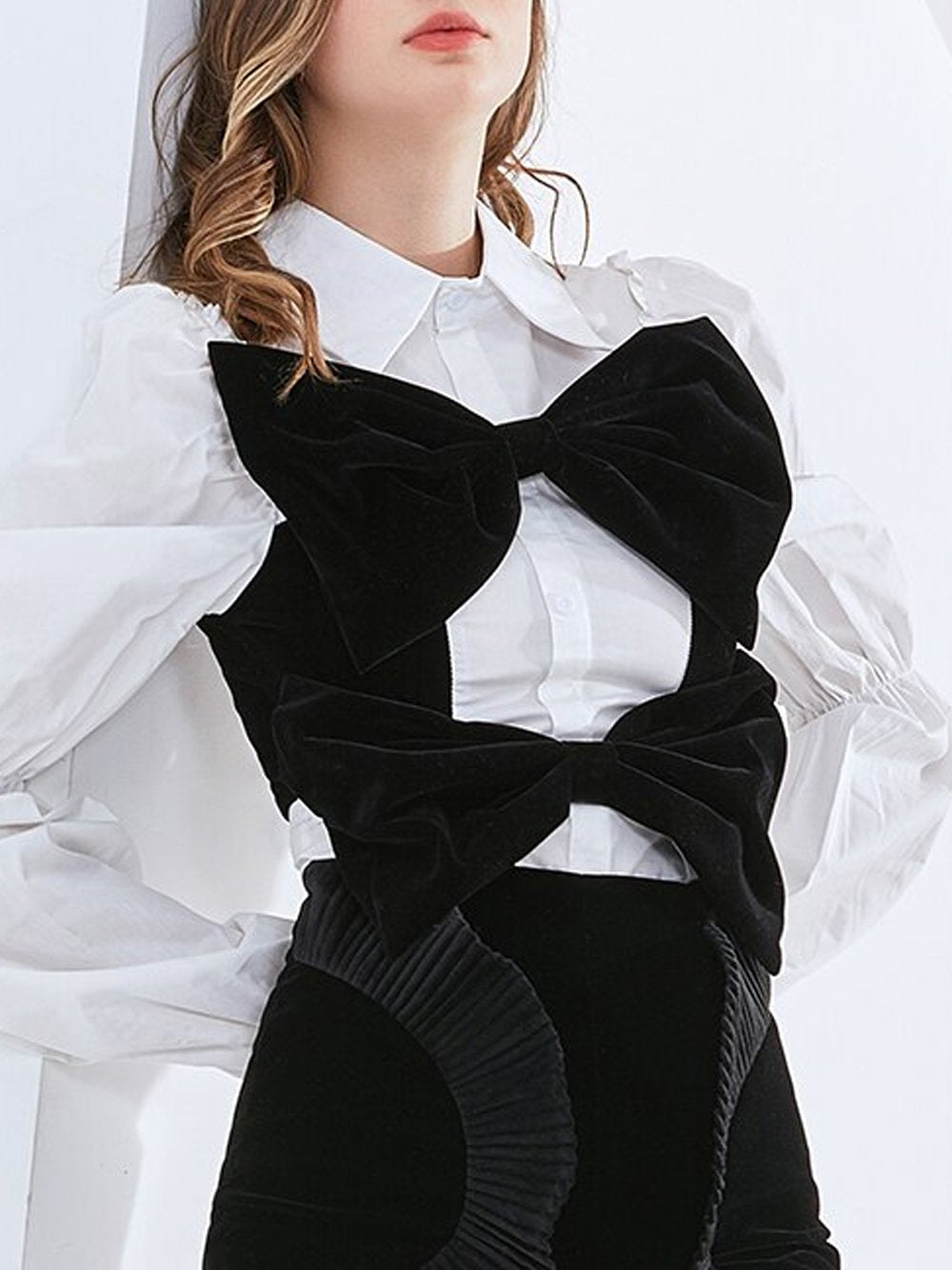 Ruched Bow Blouse