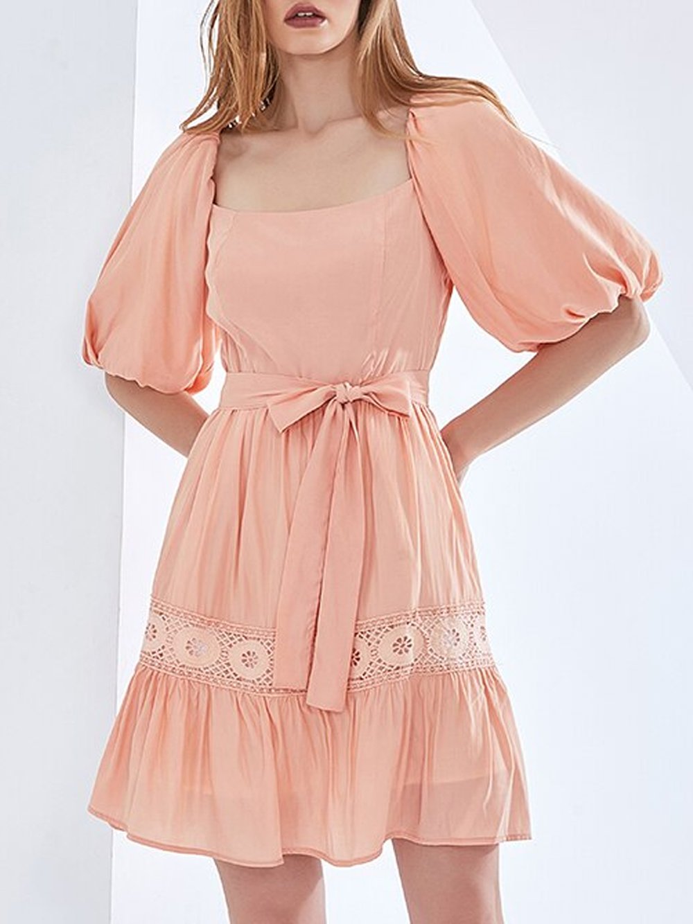 RILEY Bowknot Mini Dress