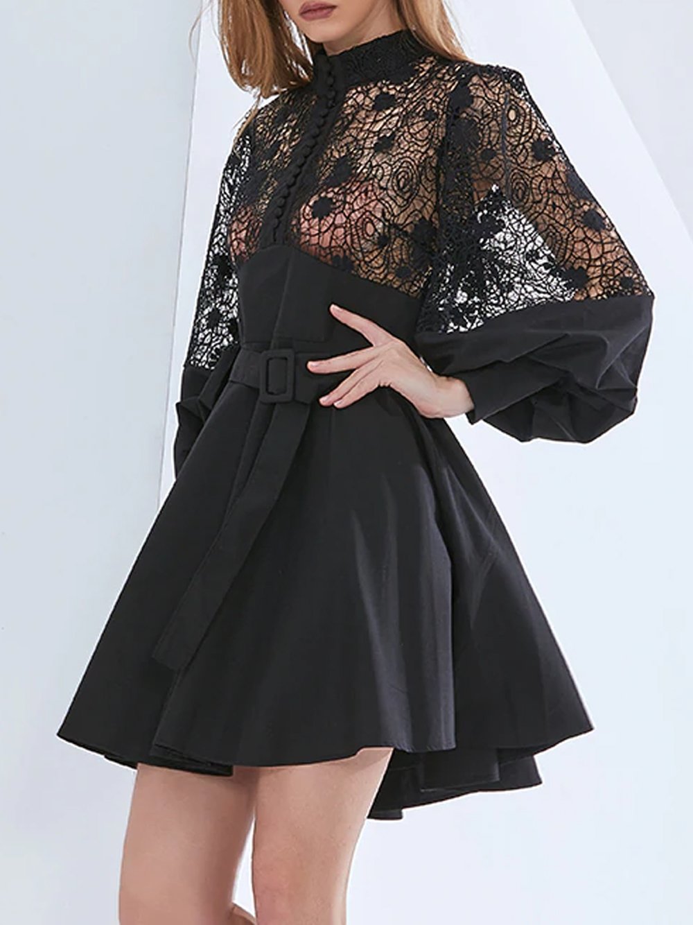 CHLOEI  Mini Dress in Black