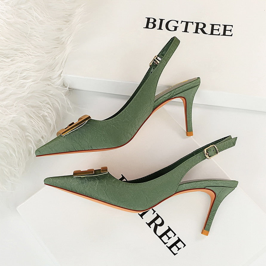Stay Right Here Slingback Heels