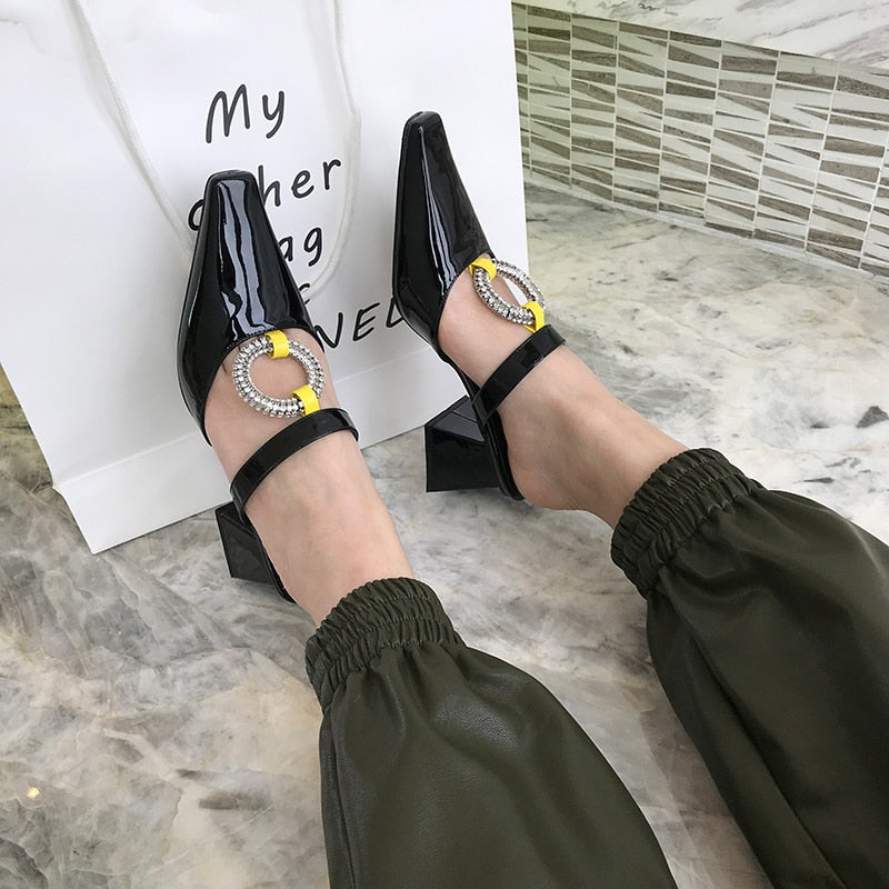 Ring Down on My Knee Mules Shoes