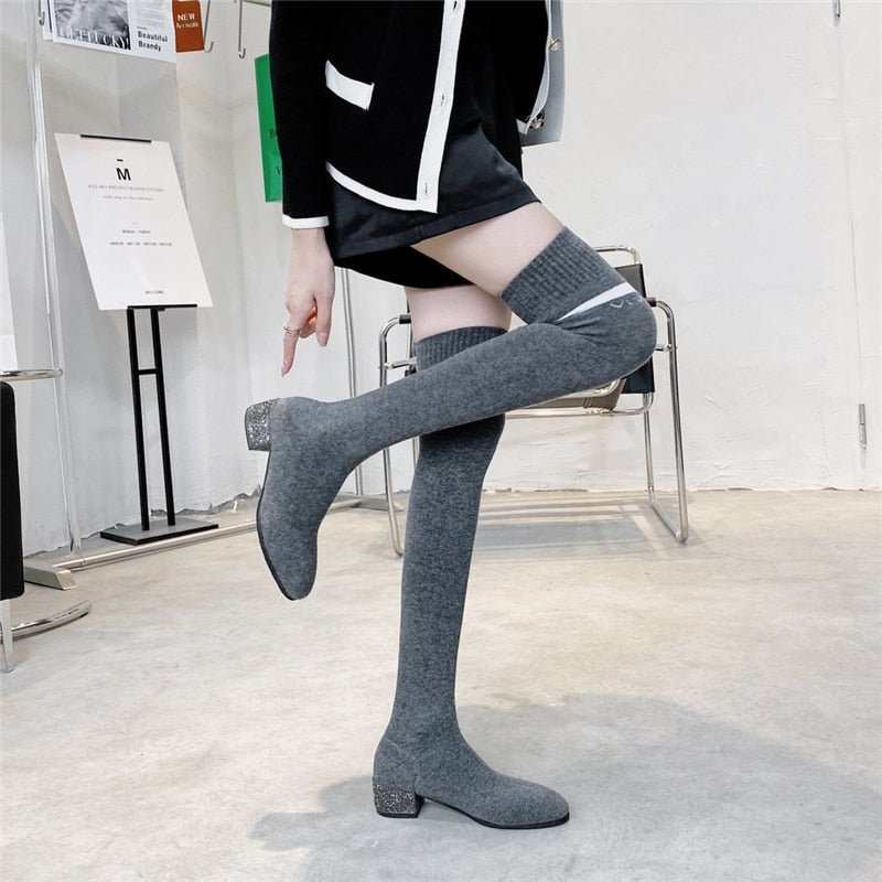 Oh So Cozy Over The Knee Boot