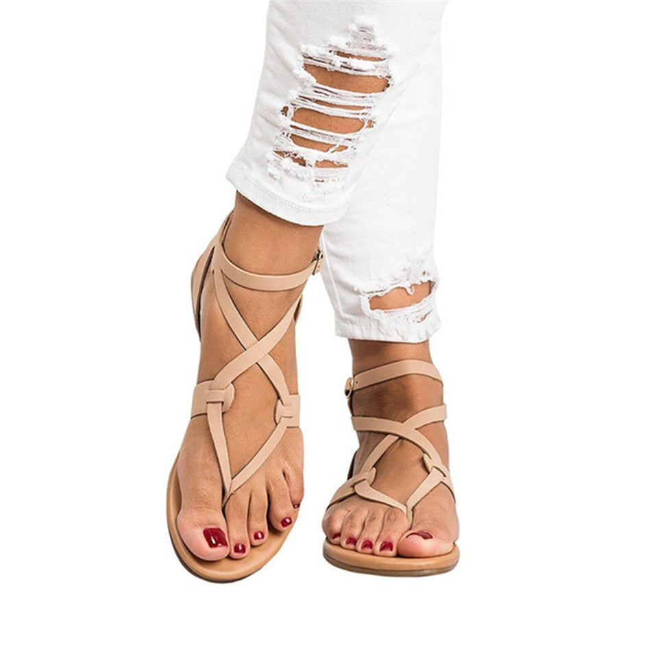 Criss Cross Strappy Sandal