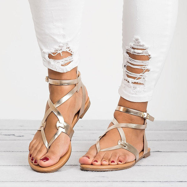 Criss Cross Strappy Sandal