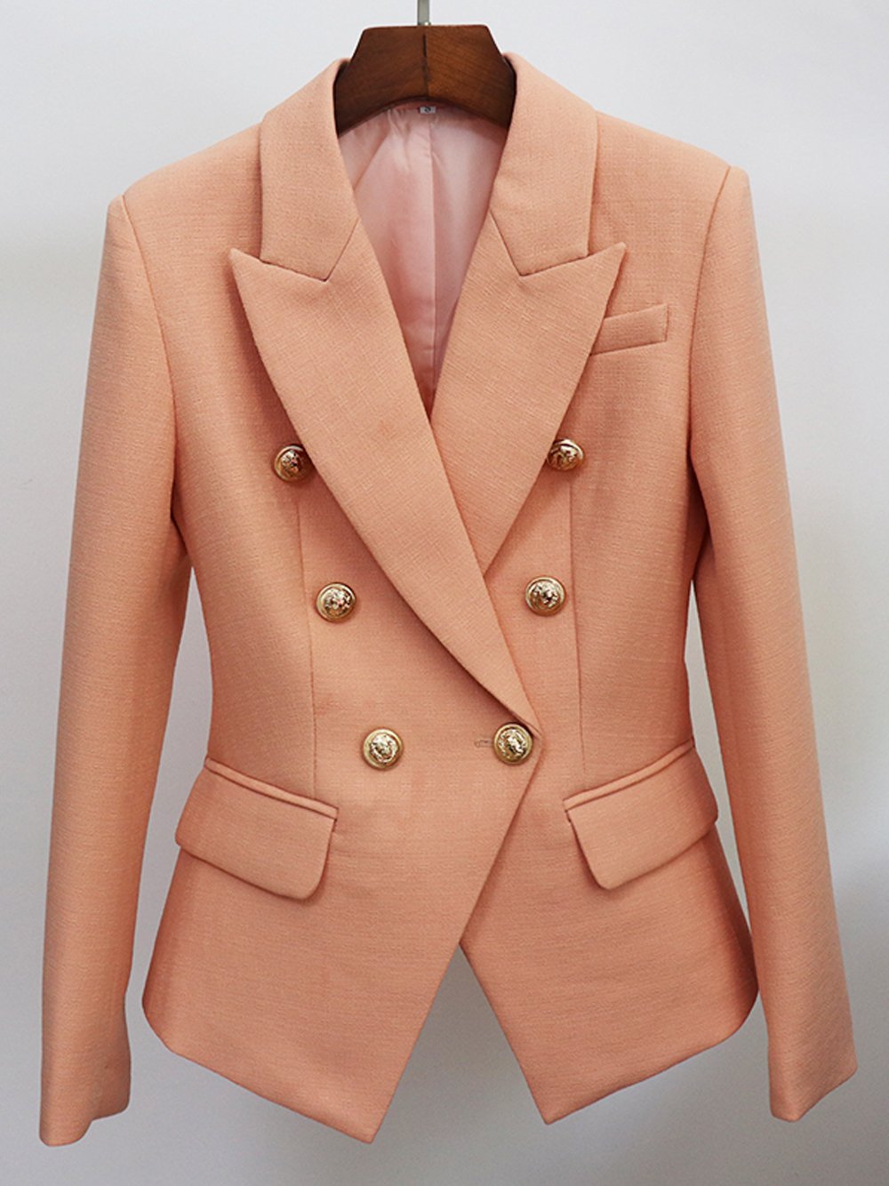 Double Breasted Nude Blazer