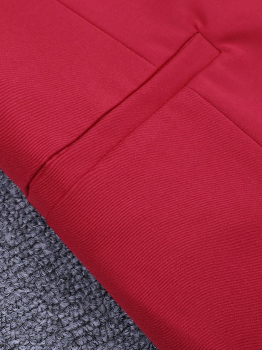GF Red Half Sequined Asymmetrical Mini Dress