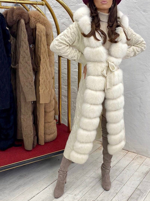 Faux Fur Long Jacket