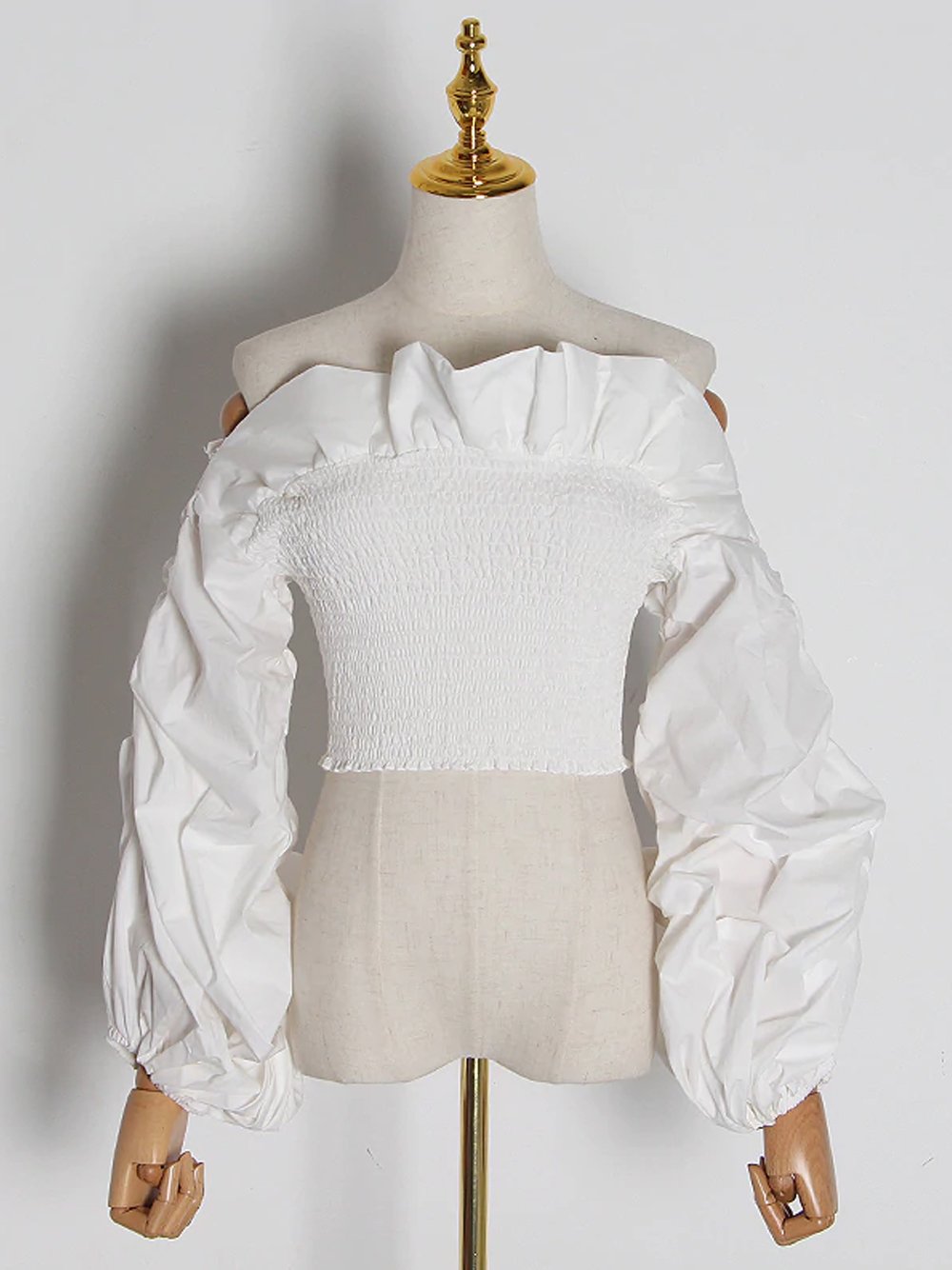 Ruched Ruffles Blouse
