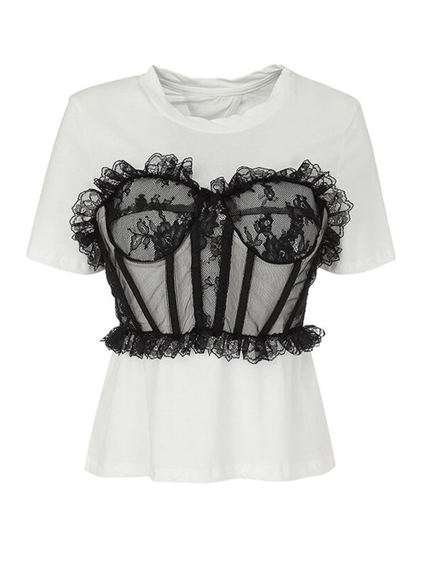 Lace Corset T-shirt