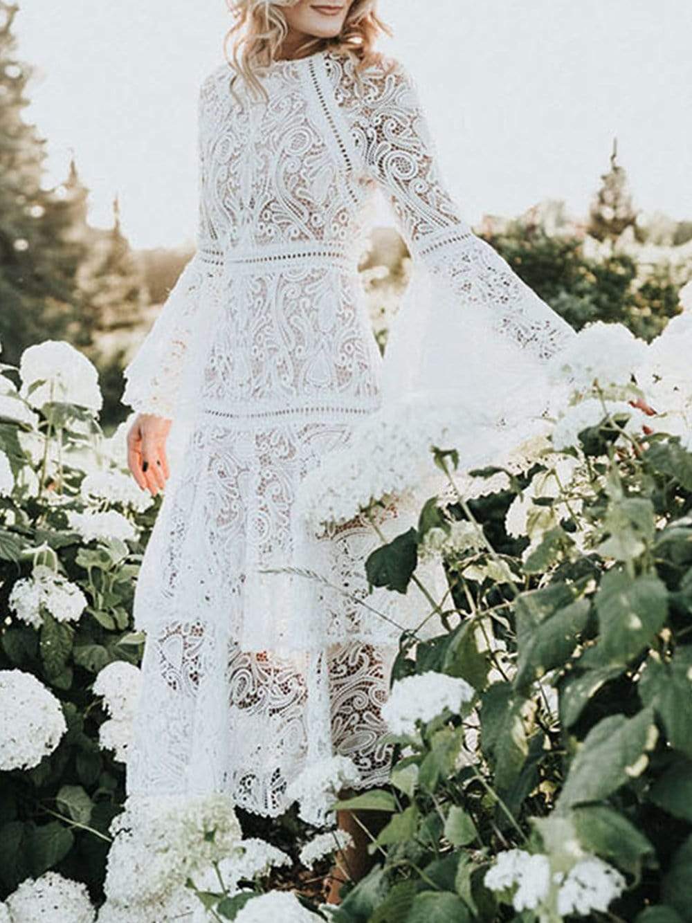 AXELLE Lace Midi Dress