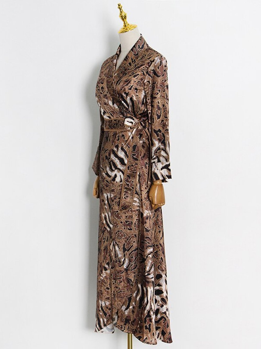 TULIPA Leopard Kimono Maxi Dress