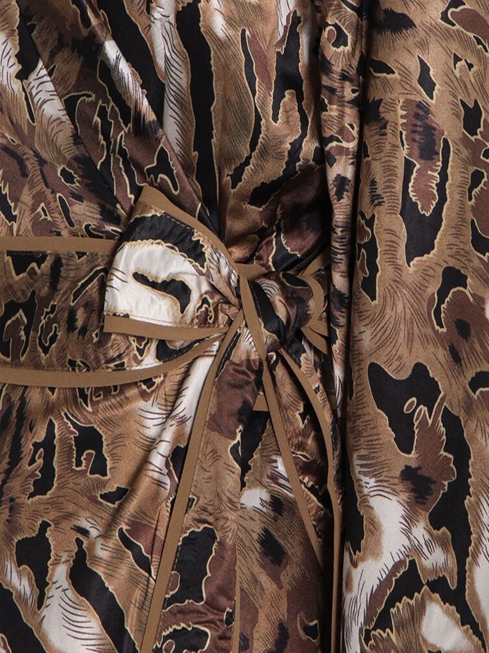 TULIPA Leopard Kimono Maxi Dress