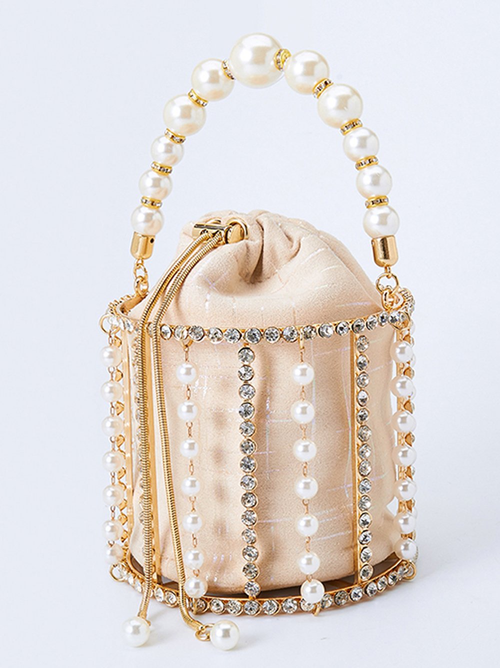 Pearl Bucket Hand Bag