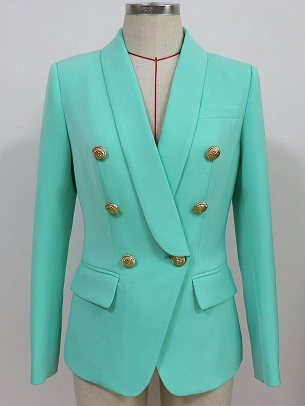 Oversized Double Breasted Mint Blazer