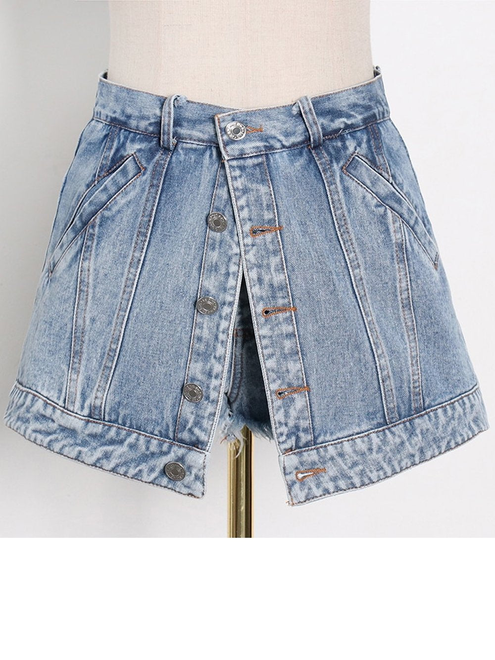 Mini Denim Skirt Shorts