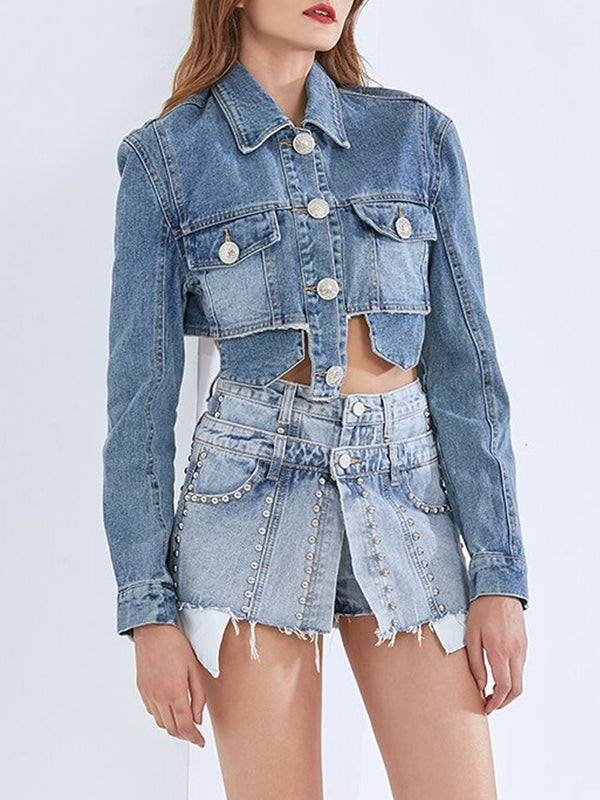 Cropped Denim Jacket