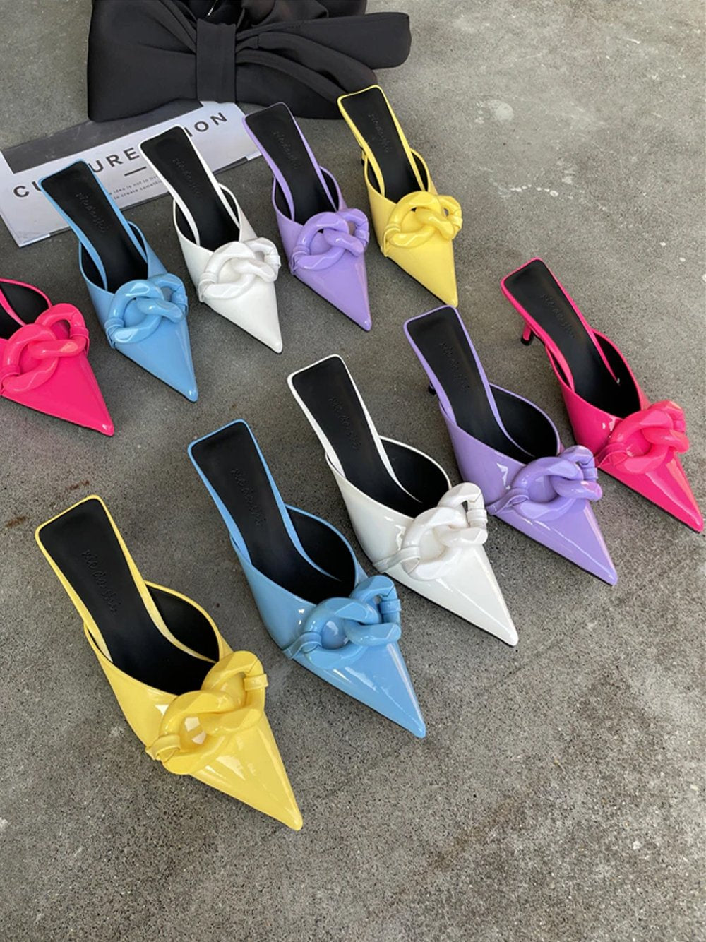 CANDY Pointed Toe Slides