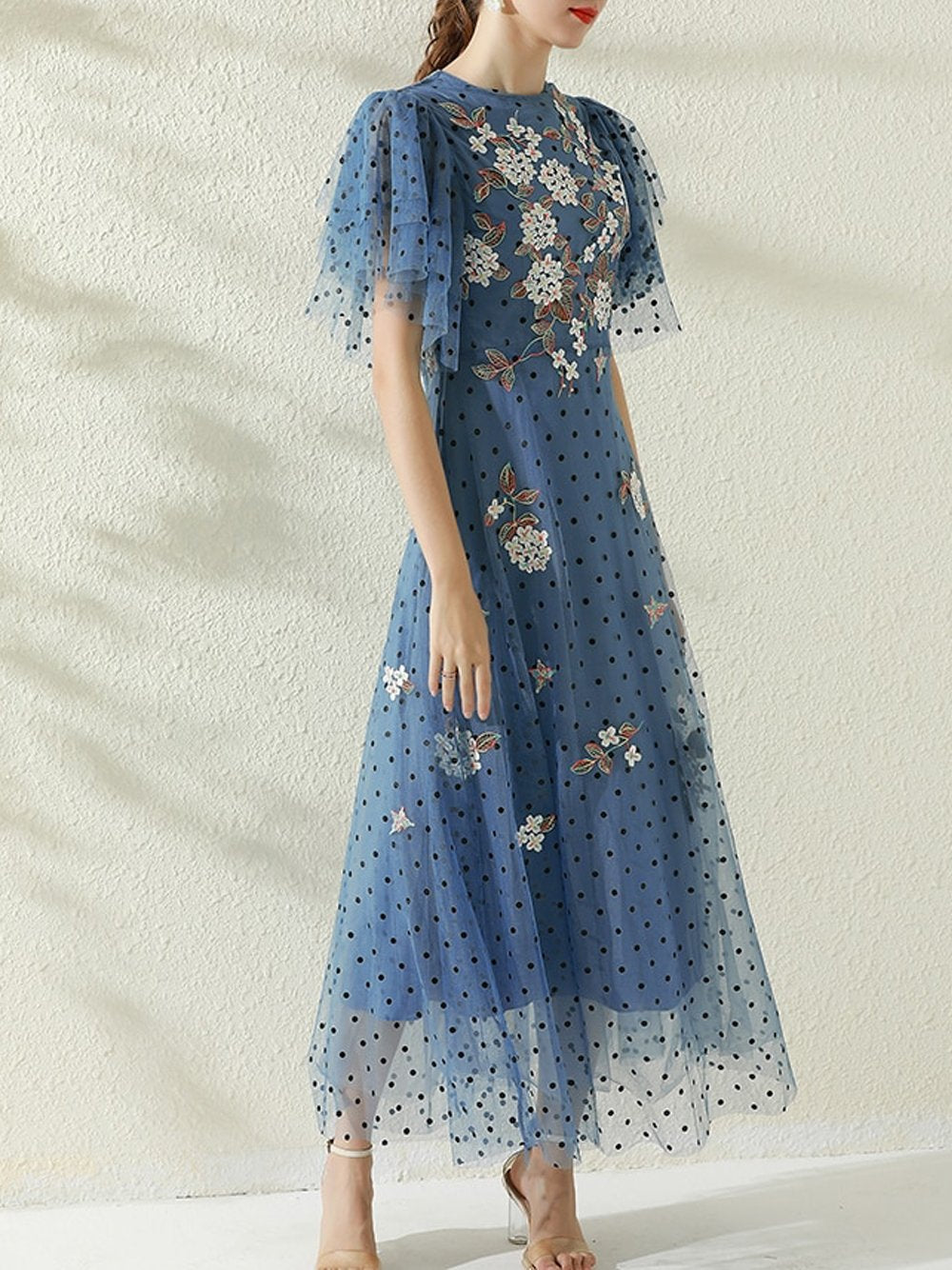 SADIE Embroidered Maxi Dress