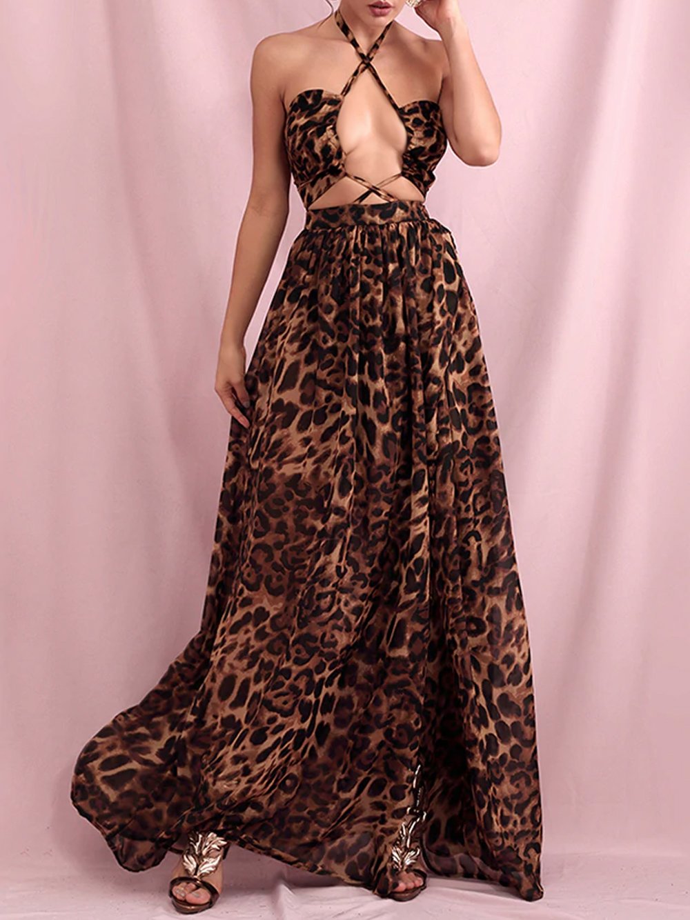 GRECCA Leopard Maxi Dress