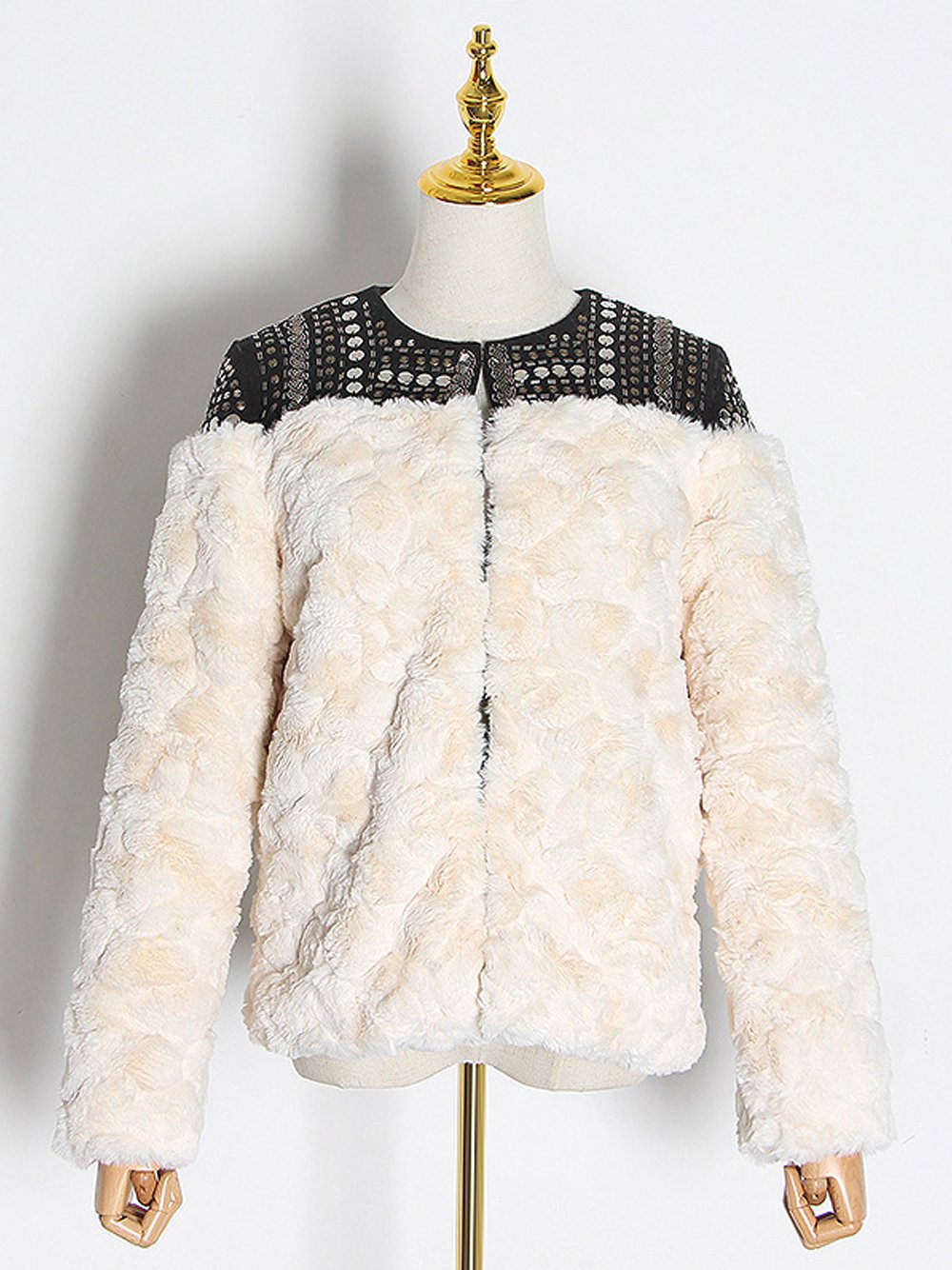 Faux Fur Embellished Jacket