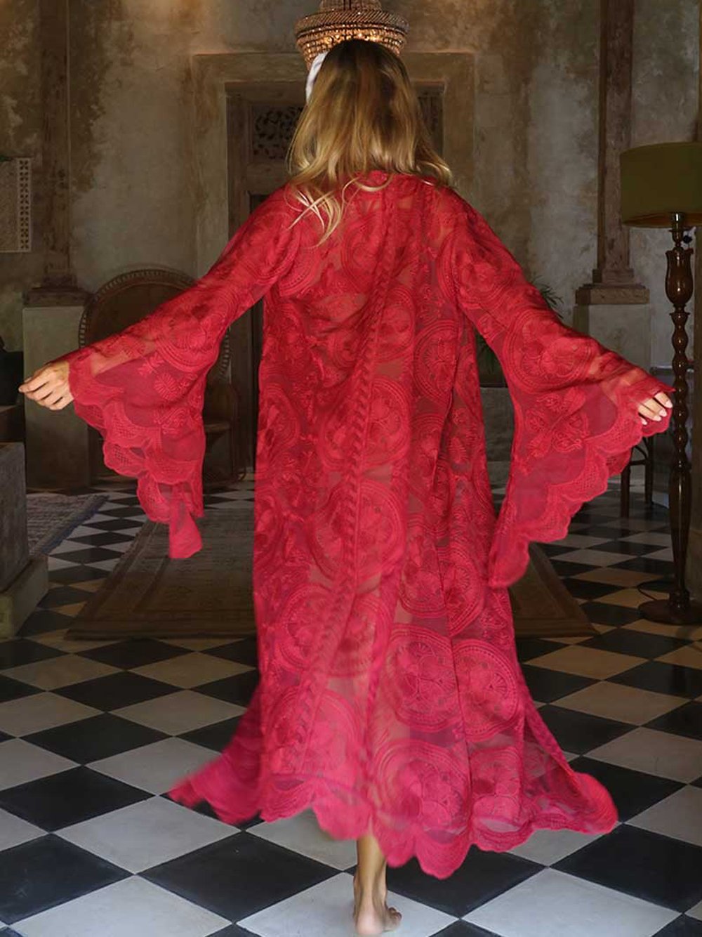 MANTA RAY Kimono in Red