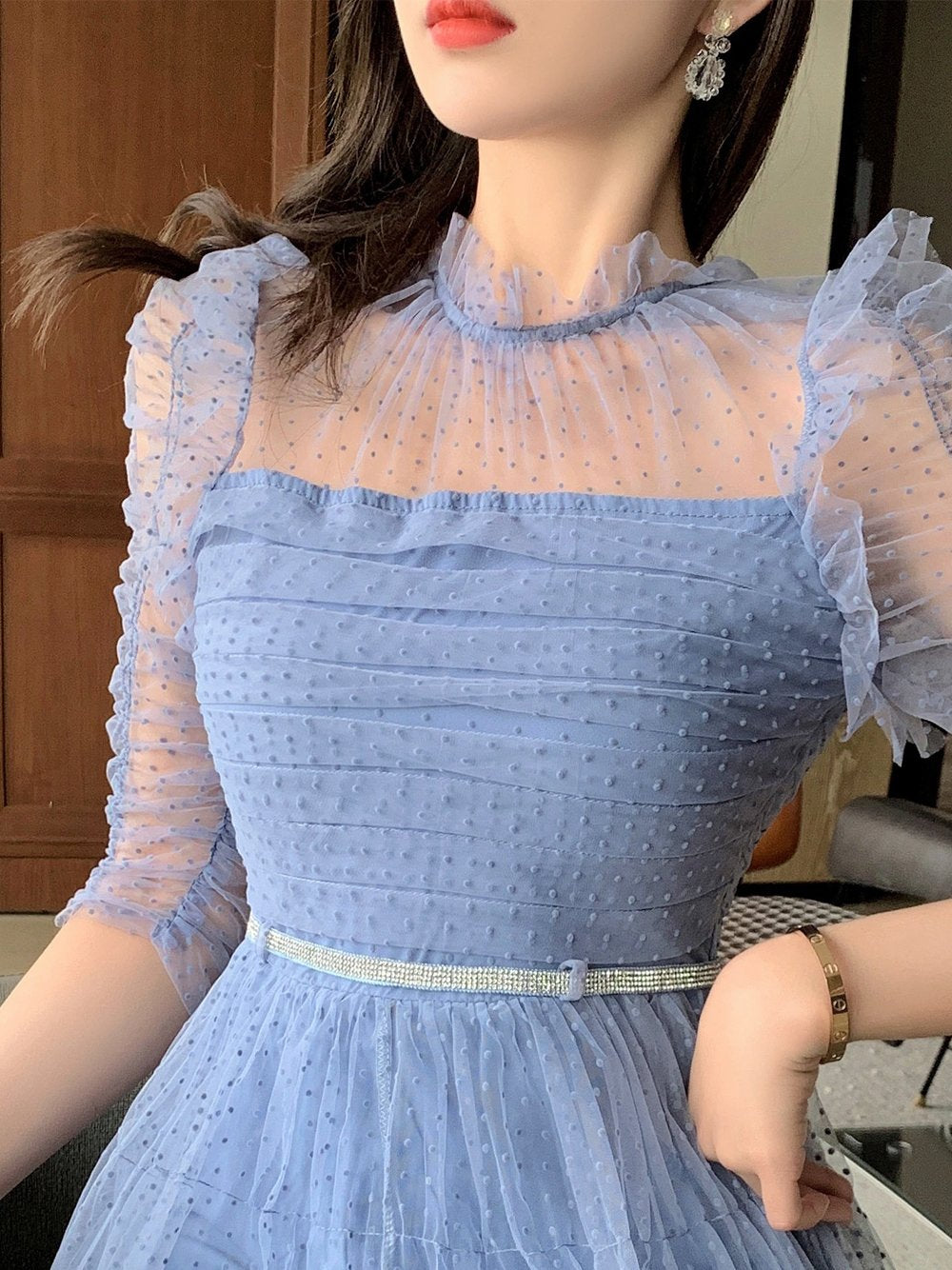 REBELLE Lace Midi Dress