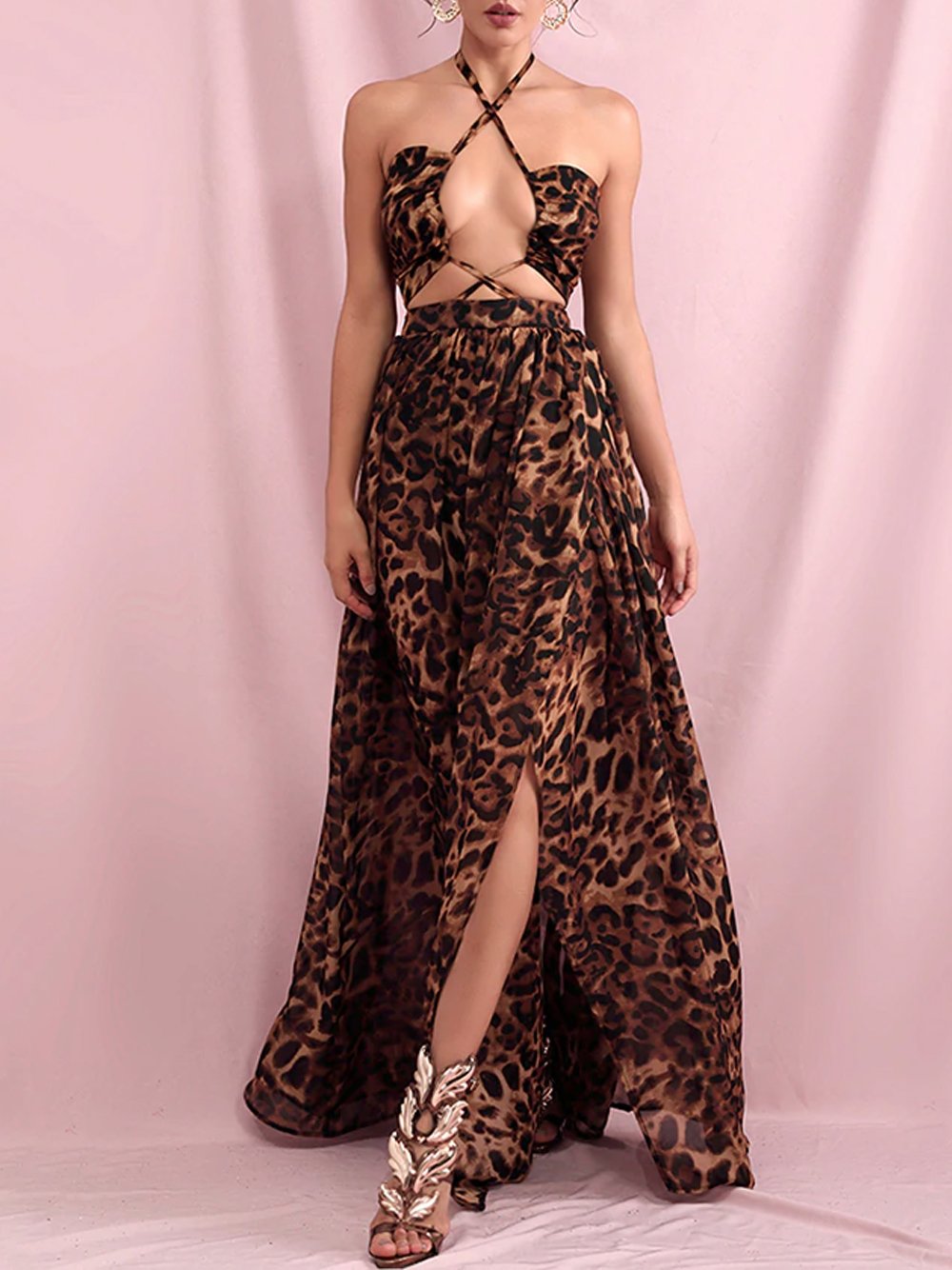 GRECCA Leopard Maxi Dress