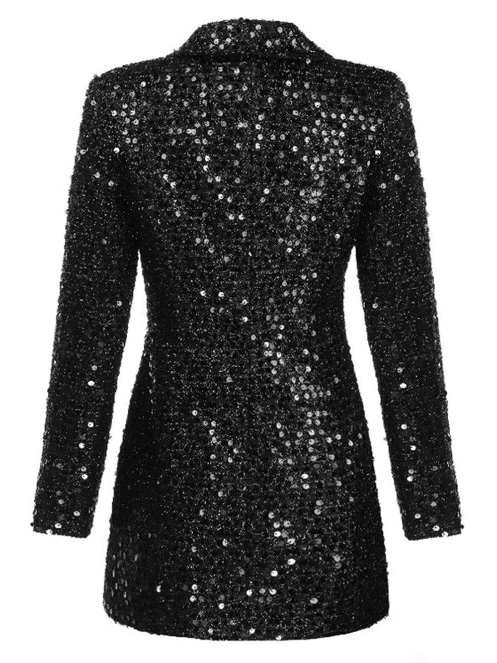 GF Double-Breasted Sequins Blazer Dress