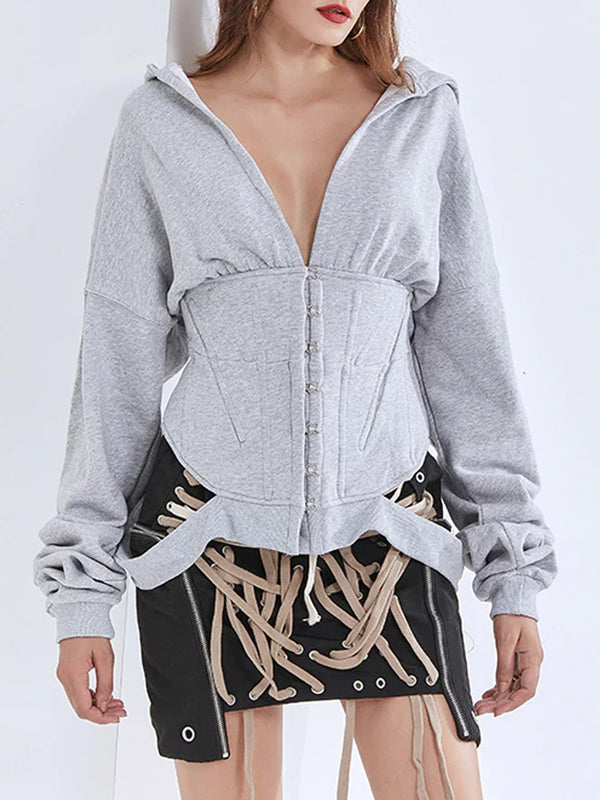 GF RAQUEL High-Waist Slim Sweatshirt