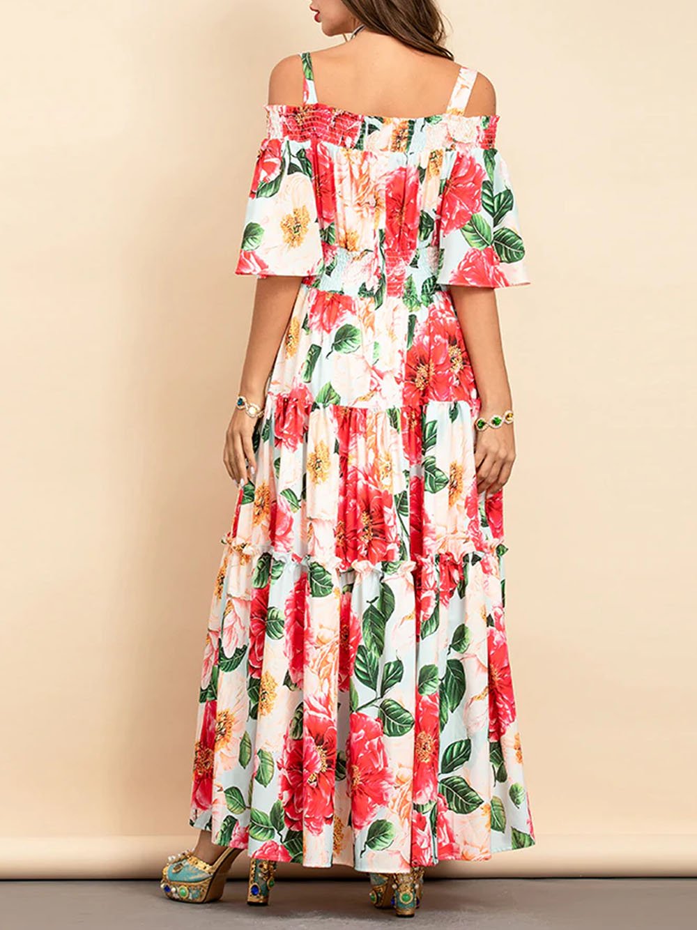 ROSALE Floral Maxi Dress