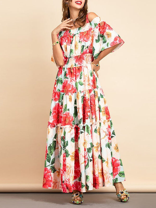 ROSALE Floral Maxi Dress