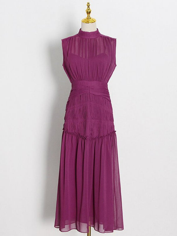 OBANNE Ruched Maxi Dress