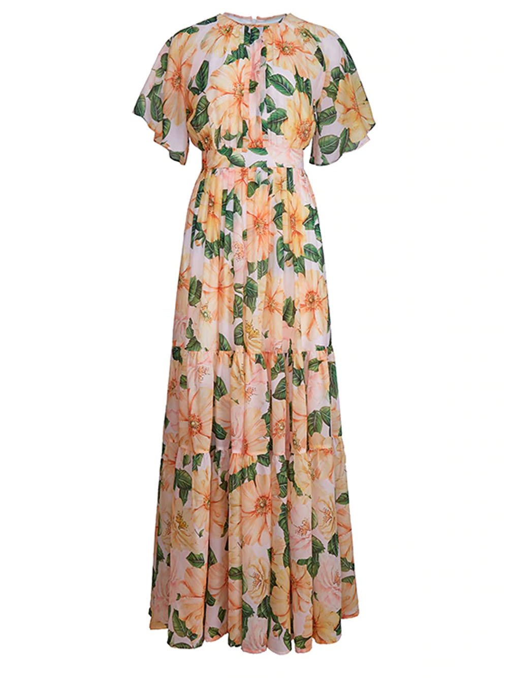 DICKA Floral Maxi Dress – Gofyo