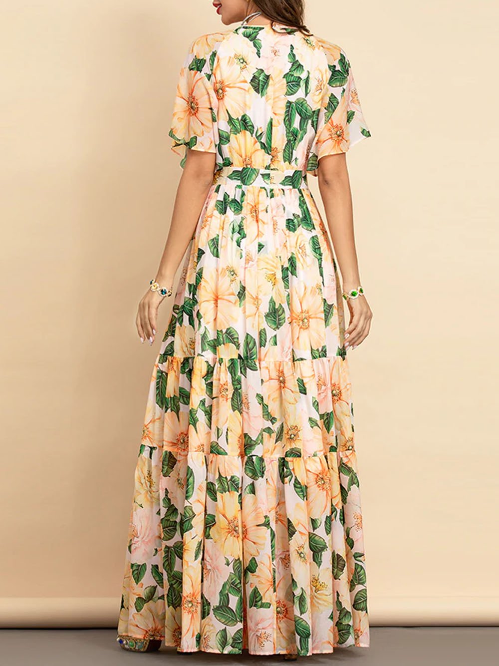 DICKA Floral Maxi Dress