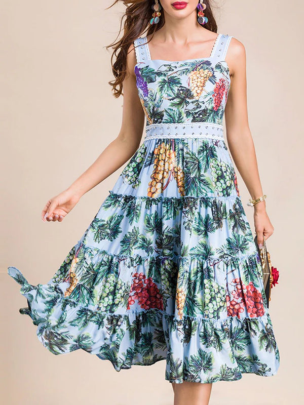 ROCKIA Floral Midi Dress